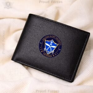 Assam Rifles Veteran Black Leather Wallet for Men (Premium Classic Edition)