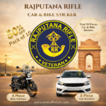 Premium Quality Rajputana Rifles Veteran Car & Bike Stickers