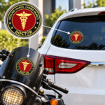 Premium Quality Doctor Veteran Car & Bike Stickers
